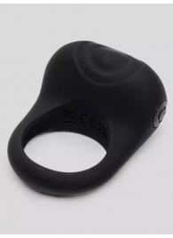 Черное эрекционное виброкольцо Sensation Rechargeable Vibrating Love Ring - Fifty Shades of Grey - в Волгограде купить с доставкой