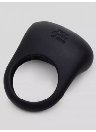 Черное эрекционное виброкольцо Sensation Rechargeable Vibrating Love Ring - Fifty Shades of Grey - в Волгограде купить с доставкой