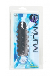 Дымчатая стимулирующая насадка с закрытой головкой SAMURAI PENIS SLEEVE BLACK - 14,5 см. - NMC - в Волгограде купить с доставкой