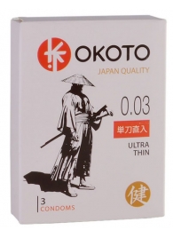 Ультратонкие презервативы OKOTO Ultra Thin - 3 шт. - Sitabella - купить с доставкой в Волгограде