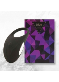 Черное эрекционное виброкольцо Thor Cockring - FeelzToys - в Волгограде купить с доставкой