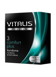 Контурные презервативы VITALIS PREMIUM comfort plus - 3 шт. - Vitalis - купить с доставкой в Волгограде