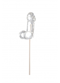 Прозрачный леденец в форме фаллоса со вкусом пина колады - Sosuчki - купить с доставкой в Волгограде