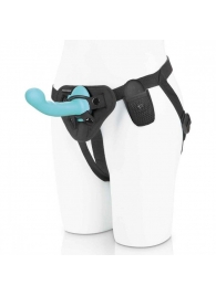 Голубая изогнутая насадка 6in Remote Control Ripple P-Spot G-Spot на черных трусиках - 16 см. - Pegasus - купить с доставкой в Волгограде