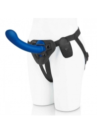 Синяя насадка Remote Control P-Spot G-Spot с черными трусиками - 20 см. - Pegasus - купить с доставкой в Волгограде