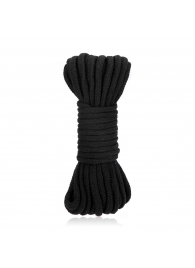 Черная хлопковая веревка для связывания Bondage Rope - 10 м. - Lux Fetish - купить с доставкой в Волгограде