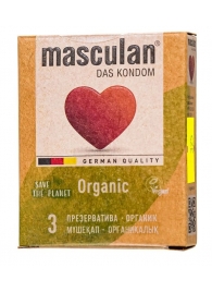 Экологически чистые презервативы Masculan Organic - 3 шт. - Masculan - купить с доставкой в Волгограде