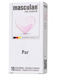 Супертонкие презервативы Masculan Pur - 10 шт. - Masculan - купить с доставкой в Волгограде