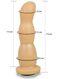 Телесная рельефная насадка Harness - 15,9 см. - LOVETOY (А-Полимер) - купить с доставкой в Волгограде