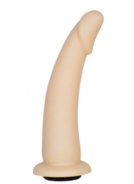 Телесная гладкая насадка-фаллоимитатор Harness - 17 см. - LOVETOY (А-Полимер) - купить с доставкой в Волгограде