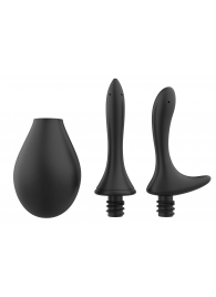 Черный анальный душ Nexus Anal Douche Set с 2 сменными насадками - Nexus Range - купить с доставкой в Волгограде