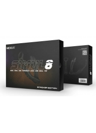 Черный вибромассажер простаты Nexus Simul8 Stroker Edition с кольцами для пениса и мошонки - Nexus Range - в Волгограде купить с доставкой