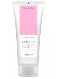 Смазка на водной основе Mixgliss Sweet с ароматом бабл-гам - 70 мл. - Mixgliss - купить с доставкой в Волгограде