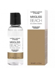 Смазка на силиконовой основе Mixgliss Beach - 50 мл. - Mixgliss - купить с доставкой в Волгограде