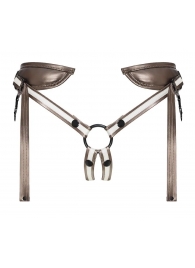 Бронзовый пояс для насадок Desirous Harness - Strap-on-me - купить с доставкой в Волгограде