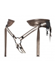 Бронзовый пояс для насадок Desirous Harness - Strap-on-me - купить с доставкой в Волгограде