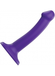Фиолетовый фаллоимитатор-насадка Strap-On-Me Dildo Dual Density size S - 17 см. - Strap-on-me - купить с доставкой в Волгограде