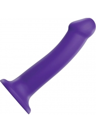 Фиолетовый фаллоимитатор-насадка Strap-On-Me Dildo Dual Density size L - 19 см. - Strap-on-me - купить с доставкой в Волгограде