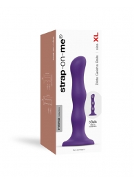 Фиолетовая насадка Strap-On-Me Dildo Geisha Balls size XL - Strap-on-me - купить с доставкой в Волгограде