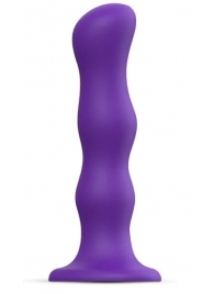 Фиолетовая насадка Strap-On-Me Dildo Geisha Balls size XL - Strap-on-me - купить с доставкой в Волгограде