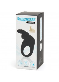 Черное эрекционное виброкольцо Happy Rabbit Rechargeable Rabbit Cock Ring - Happy Rabbit - в Волгограде купить с доставкой
