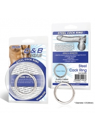 Стальное эрекционное кольцо STEEL COCK RING - 4.5 см. - BlueLine - в Волгограде купить с доставкой