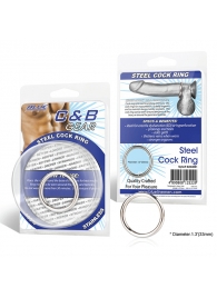 Стальное эрекционное кольцо STEEL COCK RING - 3.5 см. - BlueLine - в Волгограде купить с доставкой