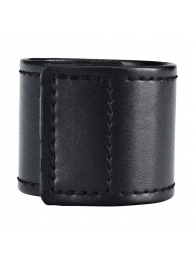 Хомут-утяжка для мошонки из искусственной кожи на липучке VELCRO BALL STRETCHER- 4 см. - BlueLine - в Волгограде купить с доставкой