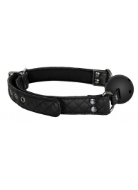 Черный кляп-шарик BALL GAG DIAMOND - Dream Toys - купить с доставкой в Волгограде