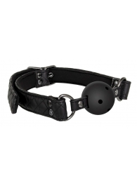Черный кляп-шарик BALL GAG DIAMOND - Dream Toys - купить с доставкой в Волгограде