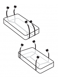 Фиксаторы для кровати WRAPAROUND MATTRESS RESTRAIN - Pipedream - купить с доставкой в Волгограде