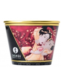 Массажная  свеча Sparkling Strawberry Wine с ароматом клубничного вина - 170 мл. - Shunga - купить с доставкой в Волгограде