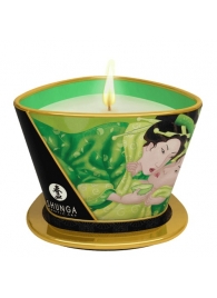 Массажная свеча Exotic Green Tea с ароматом зелёного чая - 170 мл. - Shunga - купить с доставкой в Волгограде