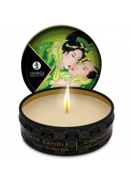 Массажная свеча Exotic Green Tea с ароматом зелёного чая - 30 мл. - Shunga - купить с доставкой в Волгограде