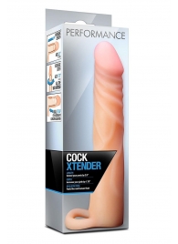 Телесная насадка на пенис Cock Xtender - 17,7 см. - Blush Novelties - в Волгограде купить с доставкой