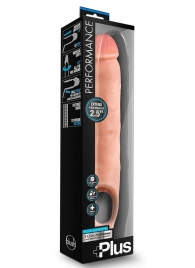 Телесная насадка-удлинитель 11.5 Inch Silicone Cock Sheath Penis Extender - 29,2 см. - Blush Novelties - в Волгограде купить с доставкой