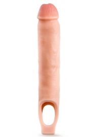 Телесная насадка-удлинитель 11.5 Inch Silicone Cock Sheath Penis Extender - 29,2 см. - Blush Novelties - в Волгограде купить с доставкой