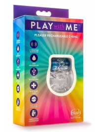 Фиолетовое эрекционное виброкольцо Pleaser Rechargeable C-Ring - Blush Novelties - в Волгограде купить с доставкой
