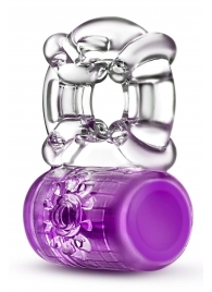 Фиолетовое эрекционное виброкольцо Pleaser Rechargeable C-Ring - Blush Novelties - в Волгограде купить с доставкой