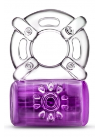 Фиолетовое эрекционное виброкольцо One Night Stand Vibrating C-Ring - Blush Novelties - в Волгограде купить с доставкой