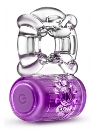 Фиолетовое эрекционное виброкольцо One Night Stand Vibrating C-Ring - Blush Novelties - в Волгограде купить с доставкой