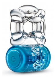Синее эрекционное виброкольцо One Night Stand Vibrating C-Ring - Blush Novelties - в Волгограде купить с доставкой