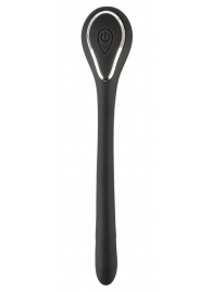Черный гибкий уретральный стимулятор с вибрацией Vibrating Bendable Dilator - 13,5 см. - Orion - купить с доставкой в Волгограде