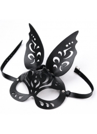 Черная ажурная маска  Зайка  с ушками - Crazy Handmade - купить с доставкой в Волгограде