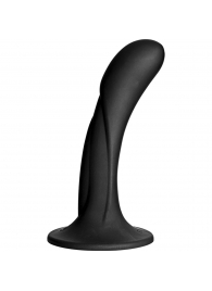Черная изогнутая насадка Vac-U-Lock G-Spot - 16,5 см. - Doc Johnson - купить с доставкой в Волгограде