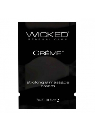 Крем для массажа и мастурбации Wicked Stroking and Massage Creme - 3 мл. - Wicked - купить с доставкой в Волгограде