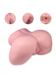 Реалистичный мастурбатор-полуторс с 2 рабочими отверстиями - S-HANDE - в Волгограде купить с доставкой