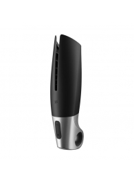 Черный мастурбатор с вибрацией Power Masturbator - Satisfyer - в Волгограде купить с доставкой