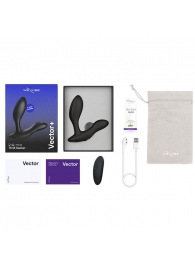 Черный анальный вибратор We-Vibe Vector+ - We-vibe - в Волгограде купить с доставкой