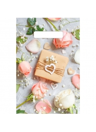 Полиэтиленовый пакет  Подарочек  с вырубной усиленной ручкой - 20 х 30 см. - Сима-Ленд - купить с доставкой в Волгограде